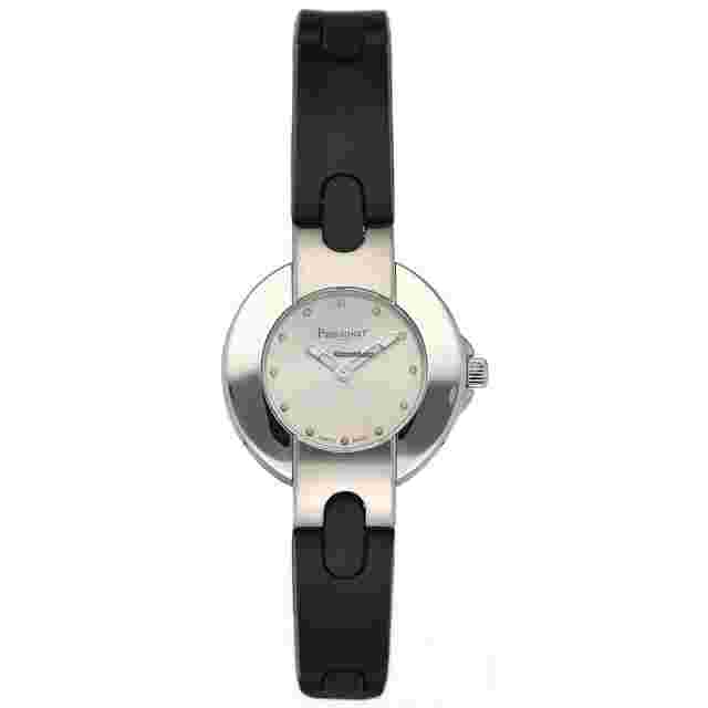 Pequignet
                           
                                 103 Round Silver Dial 24 mm Steel Rubber Swiss Quartz Women's Watch