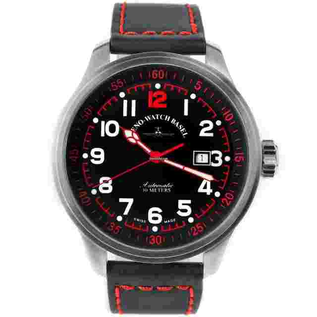 Zeno-Watch Basel OS Pilot
                           
                                 Minute bezel ring Automatic Swiss Men's Watch 47.5mm 3ATM 8554B-a1-7