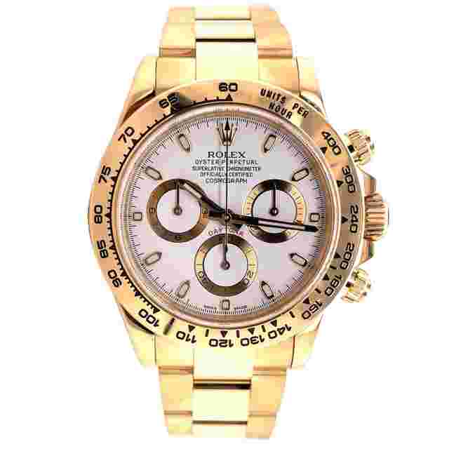 Rolex Daytona
                           
                                 116508 18K Yellow Gold White Dial Oyster Perpetual Cosmograph BOX/PAPERS MINT