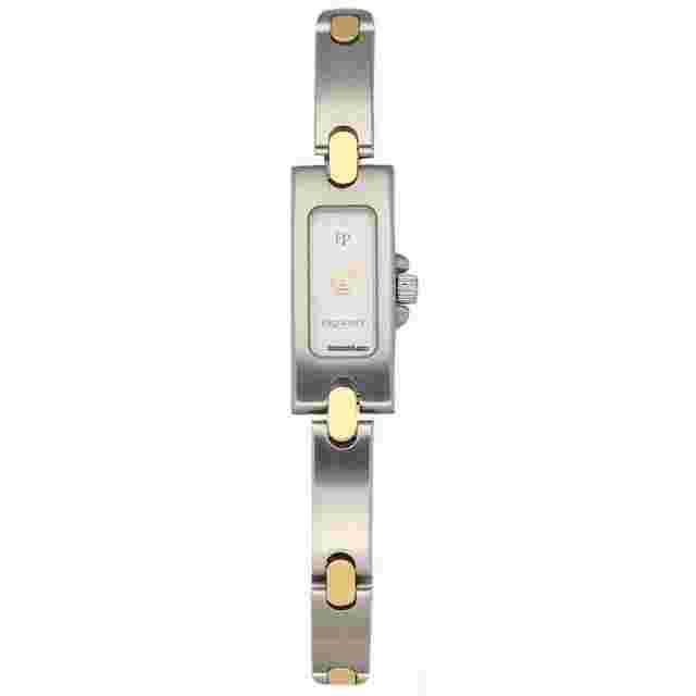 Pequignet
                           
                                 1501 Petite Tank 14k Gold/Steel White Dial Swiss Quartz Women's Watch