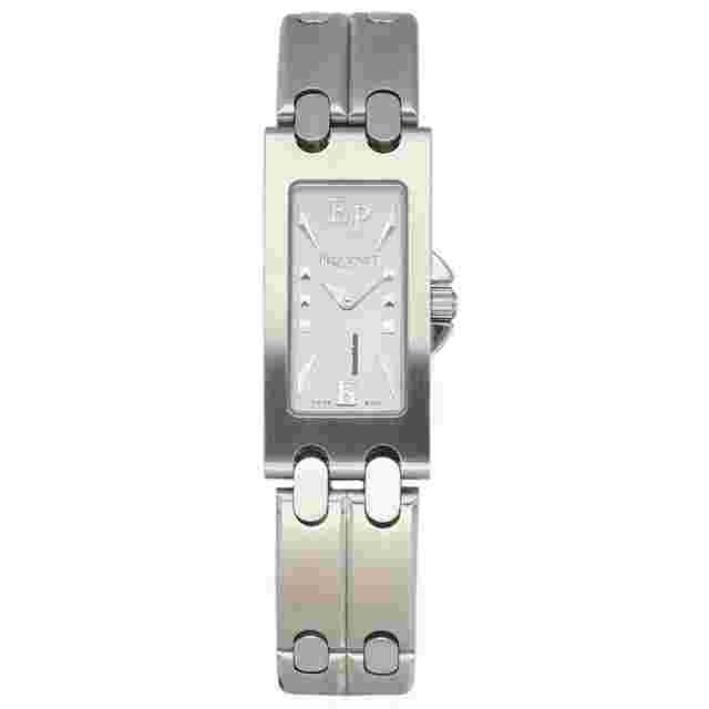 Pequignet
                           
                                 355 Rectangle Stainless Steel 14mm Silver Dial Quartz Women's Watch