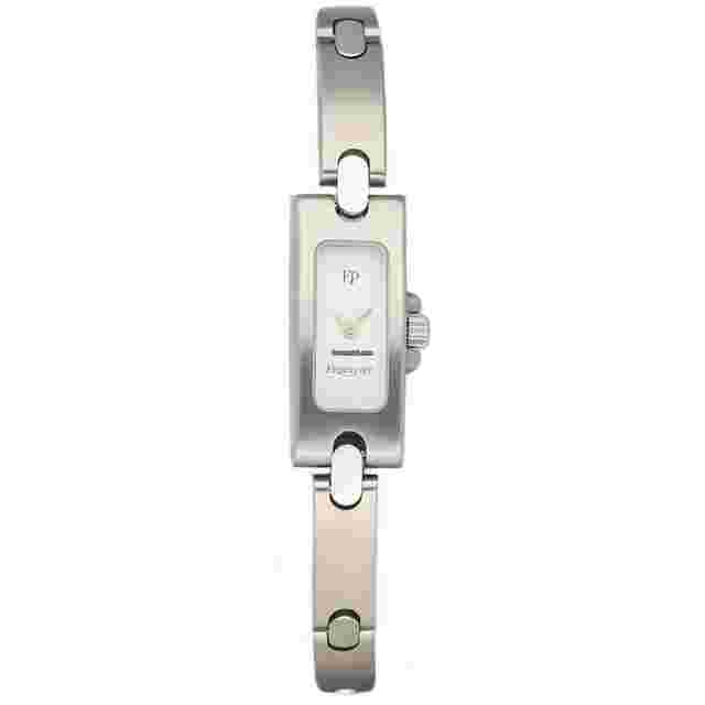 Pequignet
                           
                                 790 Petite Rectangle Stainless Steel White Dial Quartz Women's Watch