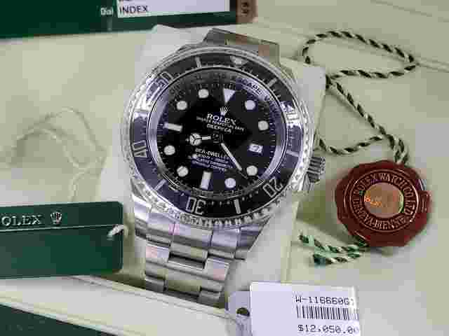 Rolex Oyster Perpetual Date Submariner DEEPSEA SEA-DWELLER Black MK1 1st Edition Full Set Box Papers Tags