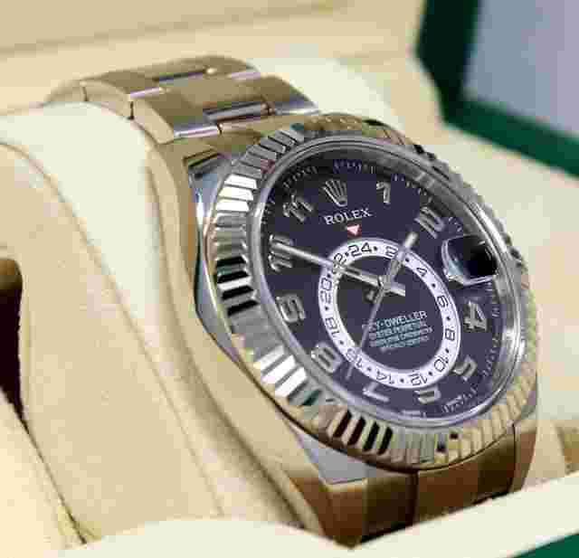 Rolex Sky-Dweller
                           
                                 326939 18k White Gold Black Dial Oyster Perpetual MINT BOX/PAPERS