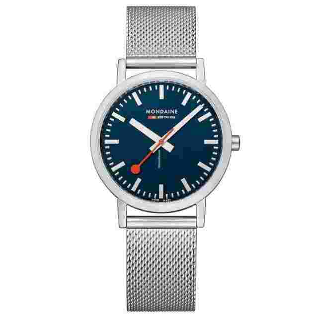Mondaine Classic
                           
                                 A660.30314.40SBJ Classic Deep Ocean Blue Steel 36 mm Quartz Wrist Watch
