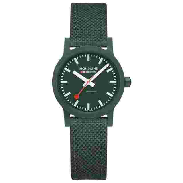 Mondaine
                           
                                 MS1.32160.LF Essence 32mm Green Recycled Textile Quartz Women's Watch