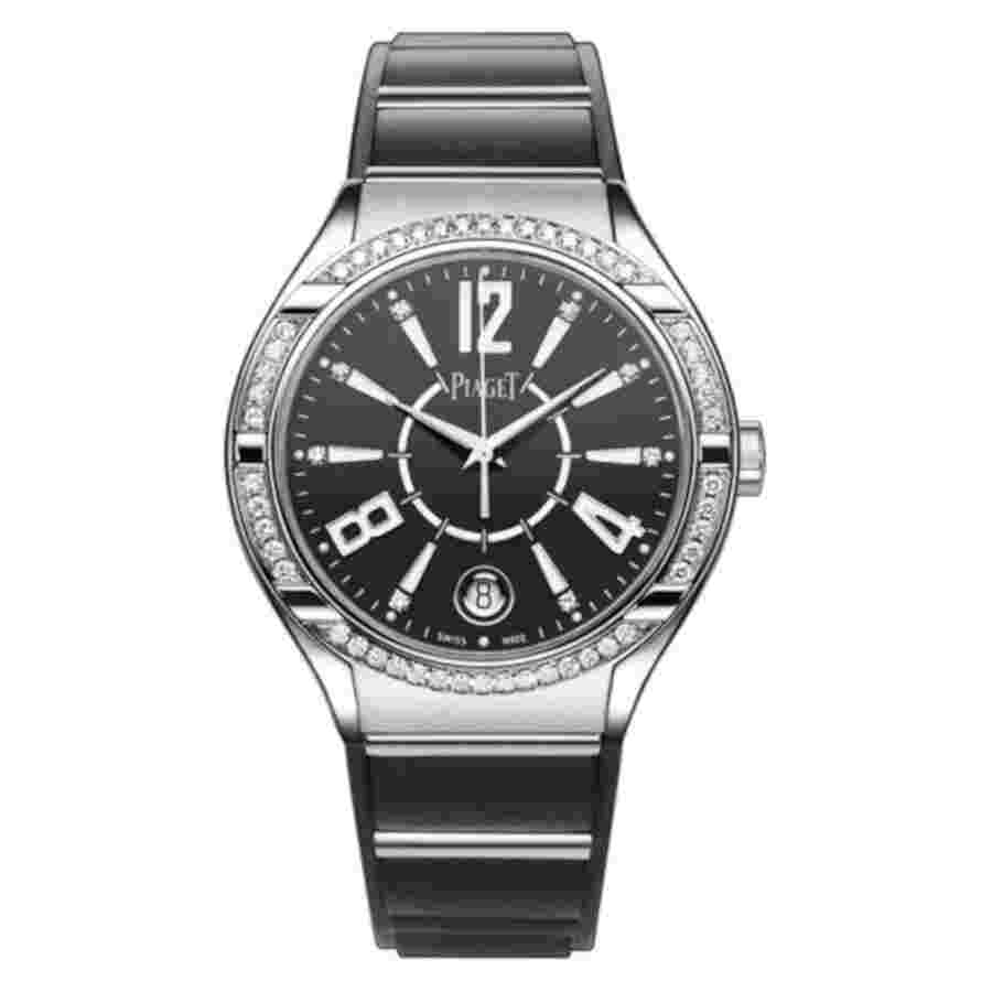 Piaget Polo FortyFive
                           
                                 GOA36014 White Gold With Black Rubber Watch Black Dial 2024