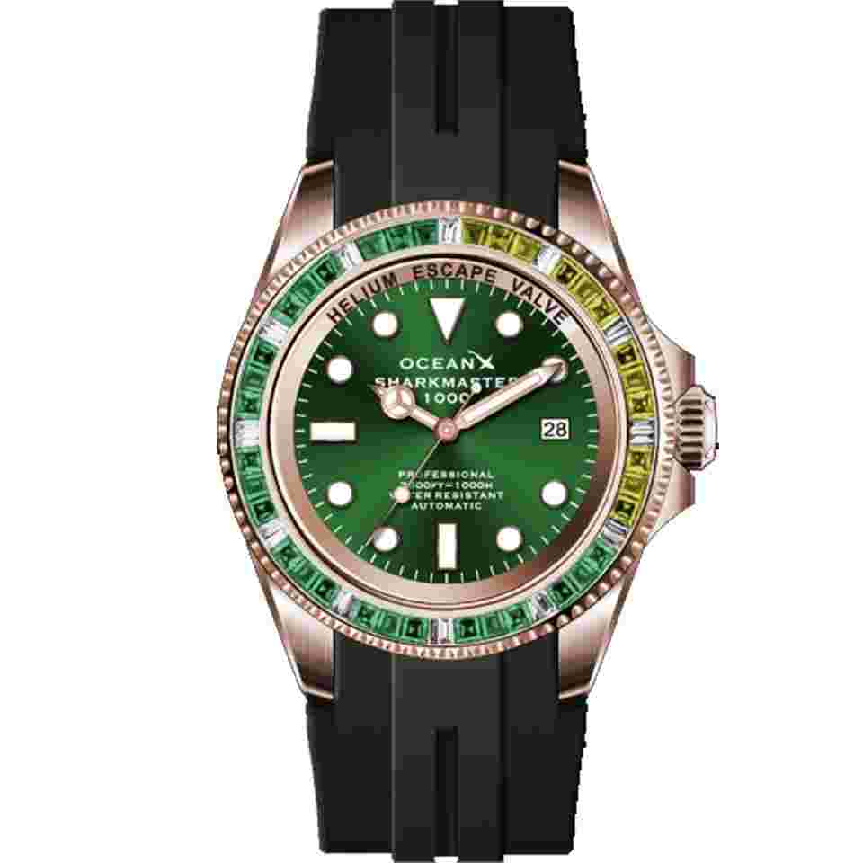 OceanX Sharkmaster 1000 44mm Automatic Men's Diver Watch WR1000m SMS1007 Limited Edition
