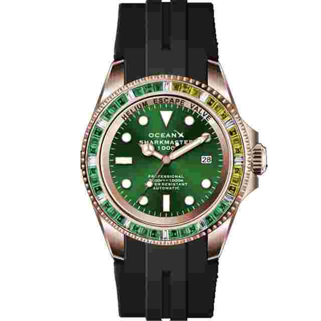 OceanX Sharkmaster 1000 44mm Automatic Men's Diver Watch WR1000m SMS1007 Limited Edition
