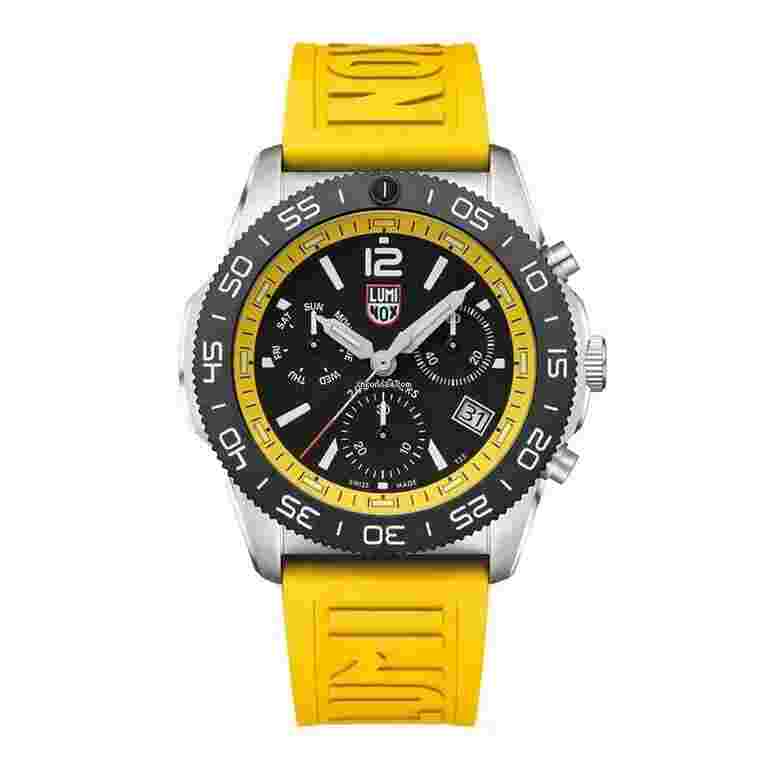 Luminox
                           
                                 Pacific Diver XS.3145 Chrono 44mm Yellow Rubber Steel Quartz Men's Watch
