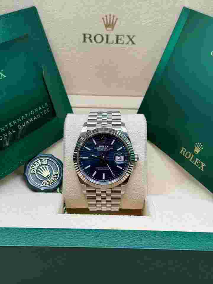 Rolex Datejust 36
126234 Blue Motif Dial - Jubilee Bracelet Pre Owned 2022