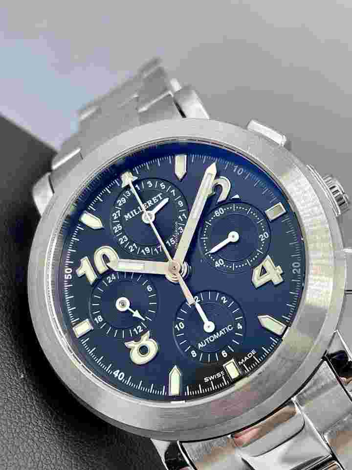 Milleret
                           
                                 Swiss Made Automatic Chronograph Retrograde Date Stainless Steel 40mm