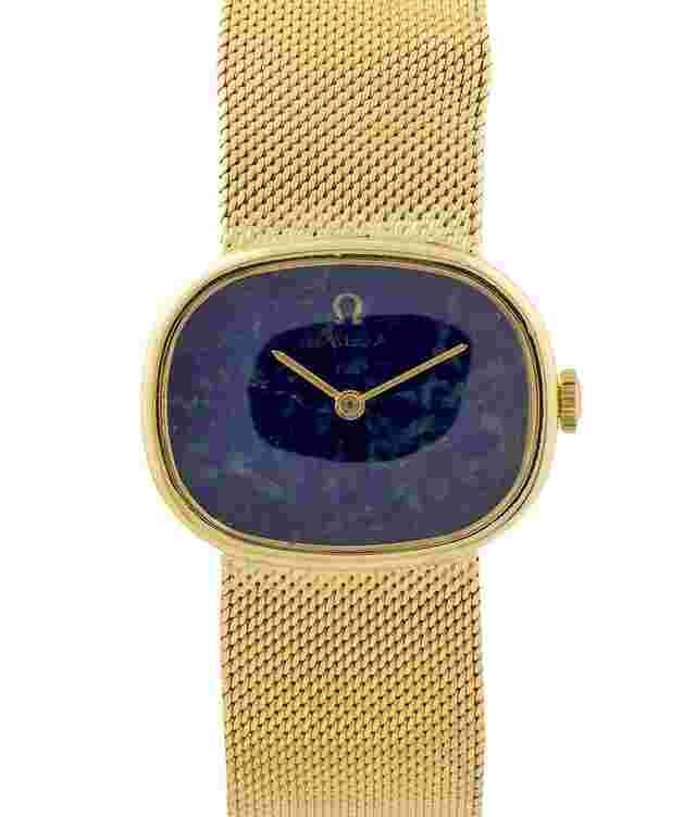 Omega Classic
                           
                                 Vintage 18k Yellow Gold 32mm Lapis Dial Dress Watch