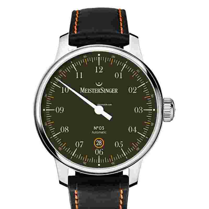 Meistersinger N° 03
                           
                                 No3 Einzeiger Herrenuhr Automatik mit Datum DM902C