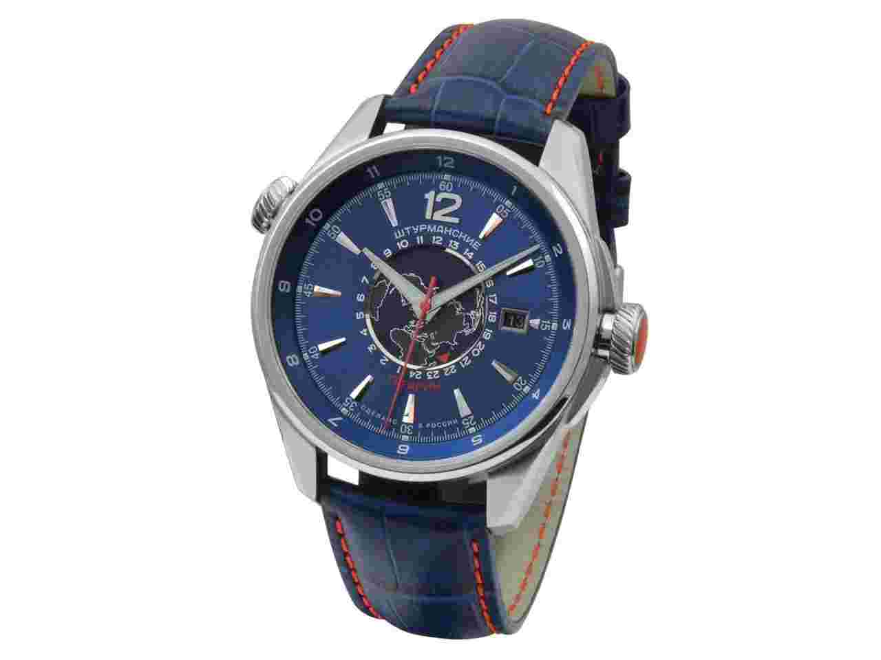 Poljot Sturmanskie Gagarin GMT Dual Time 24h-​Anzeige Automatik 2432-​4571789
