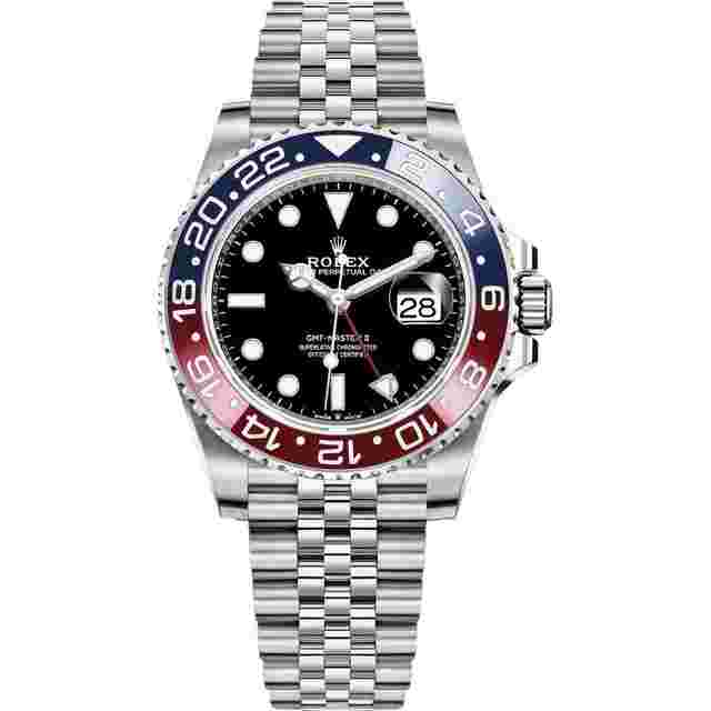 Rolex GMT-Master II
                           
                                 Oyster Perpetual Date GMT-Master II "Pepsi" 40mm
