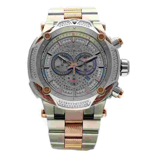 Invicta
                           
                                 33674 SHAQ Chrono Diamonds Rose Gold Steel 60 mm Swiss Quartz Mens Watch