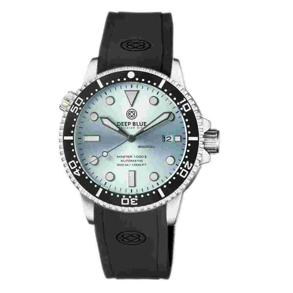 Deep Blue
Master 1000 II 44mm Automatic Diver Watch Gradient Sunray Ice Blue Black Bezel