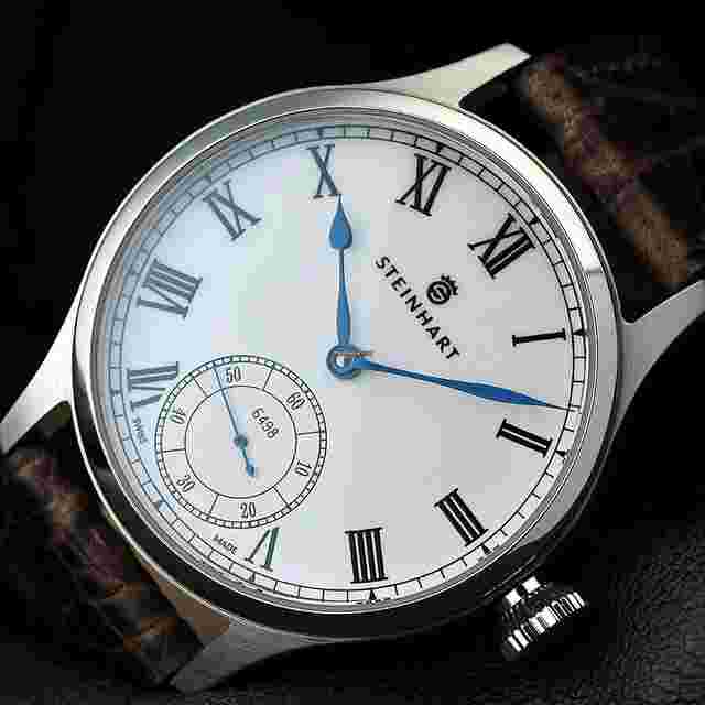 Steinhart
                           
                                 105-0307 Steinhart Marine Chronometer Roman numbers Luxury Swiss Watch ETA