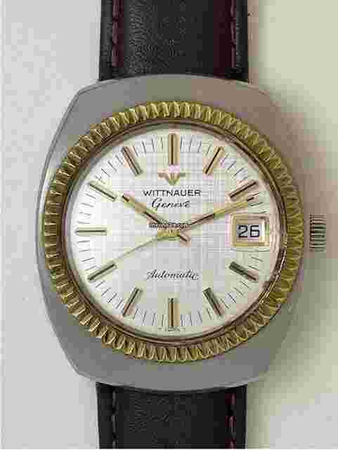 Wittnauer
                           
                                 Geneve Longines Automatic Cal.C11KAS Quick Set Date Screw Down Back Linen Dial Vintage SW