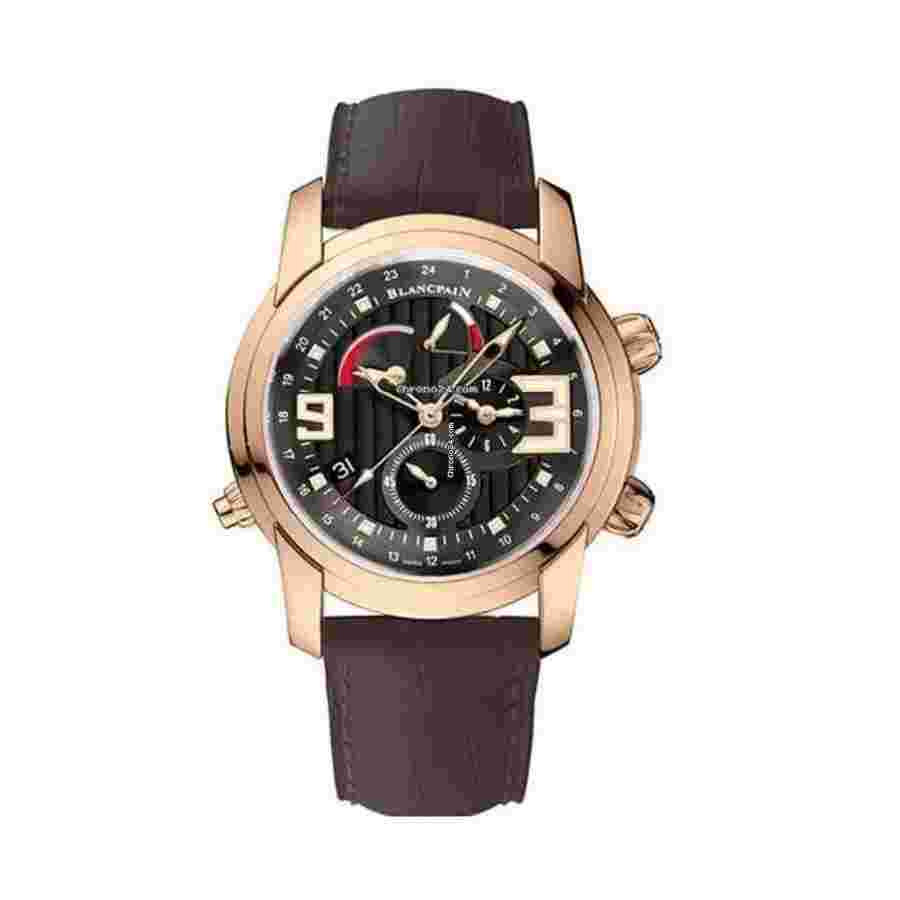 Blancpain L-Evolution
                           
                                 Reveil GMT Alarm 8841-3630-53B Rose Gold With Brown Leather Watch Black Dial 2024
