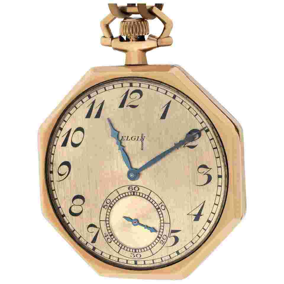 Elgin
                           
                                 pocket watch Gold Fill null watch