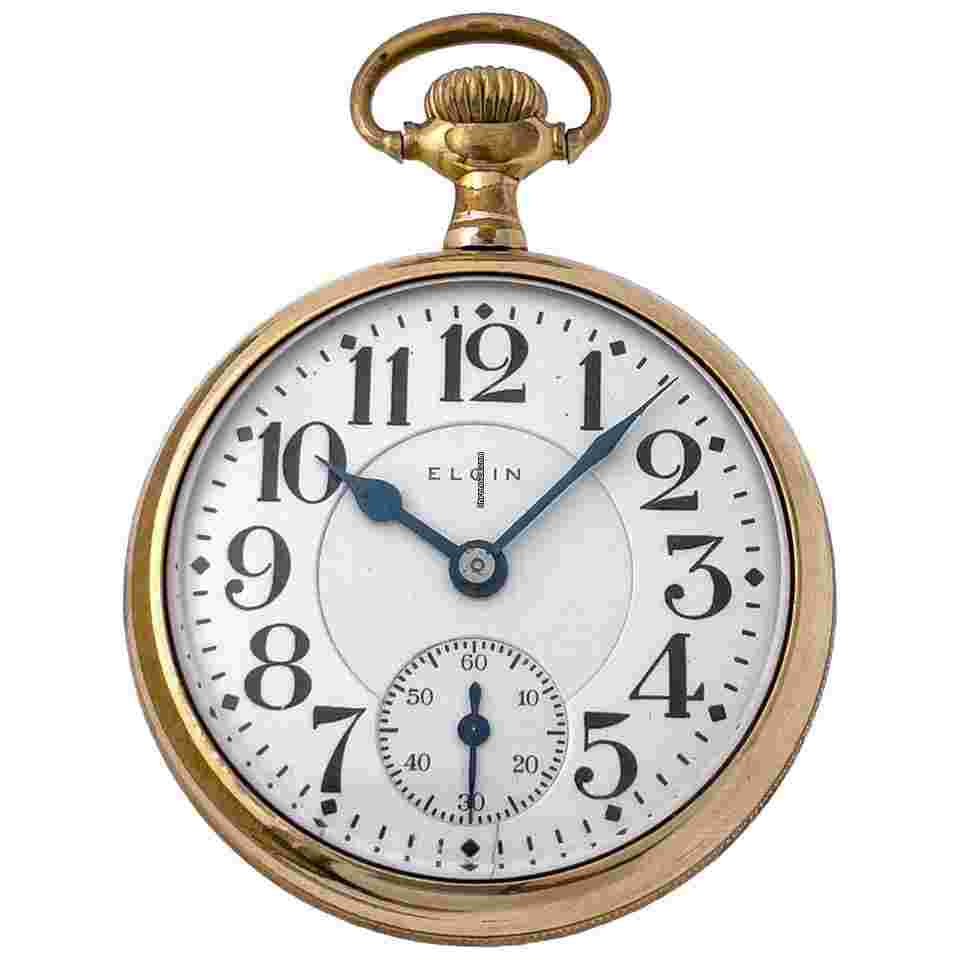 Elgin
                           
                                 Double Roller Father Time Gold Fill 50mm watch FATHER TIME