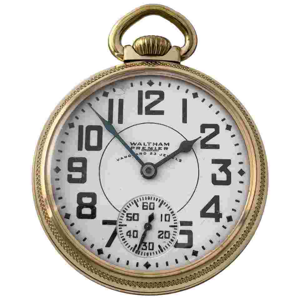 Waltham
pocket watch Vanguard Gold Fill 50mm watch VANGUARD