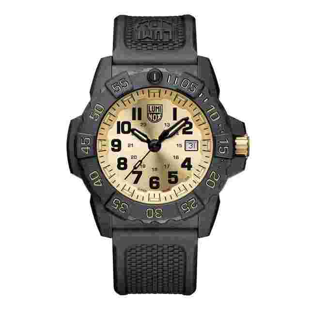 Luminox
                           
                                 Navy Seal XS.3505.GP.SET Gold 45 mm CARBONOX Rubber Quartz Men's Watch
