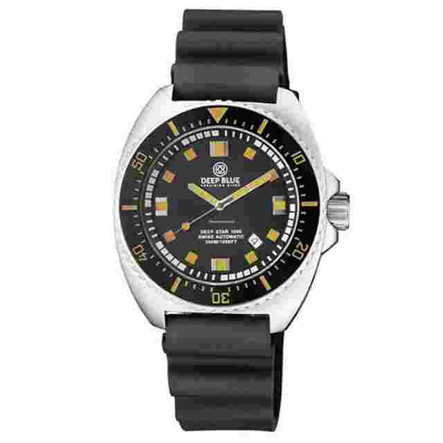 Deep Blue
                           
                                 Star 1000 Vintage Swiss 45mm Automatic Diver Men's Watch 330WR
