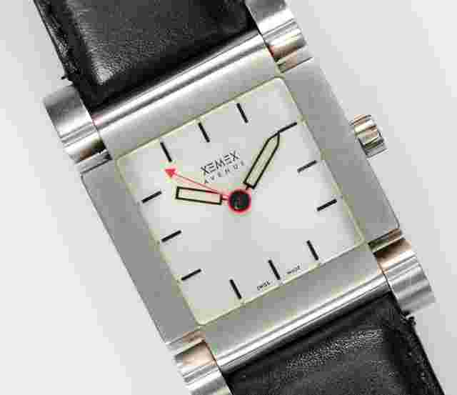 Xemex Avenue Külling Tank 2201 Automatik Edelstahl Lederband 31mm Unisex B+P