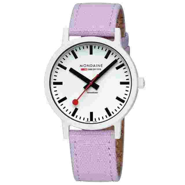 Mondaine
                           
                                 MS1.41110.LQ1 Essence Lavender White 41 mm Textile Quartz Men's Watch
