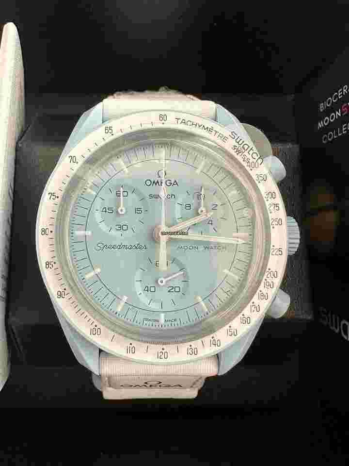 Swatch Moonswatch
"Mission To Uranus" Swatch x Omega Blue 42 S033L100…