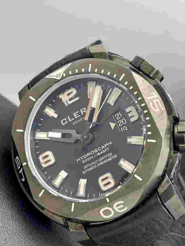 Clerc Hydroscaph H1 Chronometer
                           
                                 Black DLC Stainless Steel Case 44MM Swiss 500m
