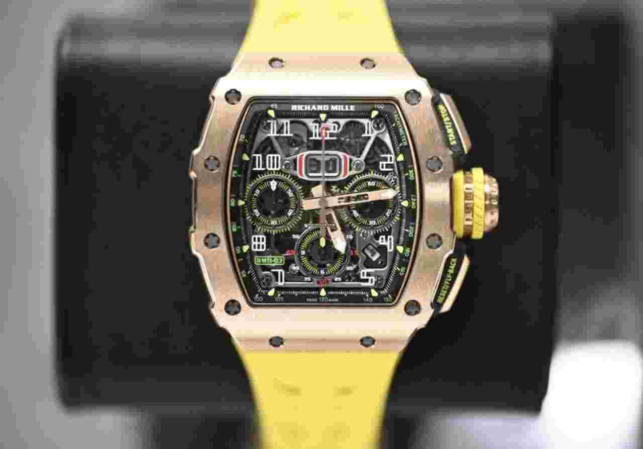 Richard Mille RM 011
                           
                                 Rm11-03 Full Rose Gold Chronograph Skeleton Arabic Dial 2020 FULL SET