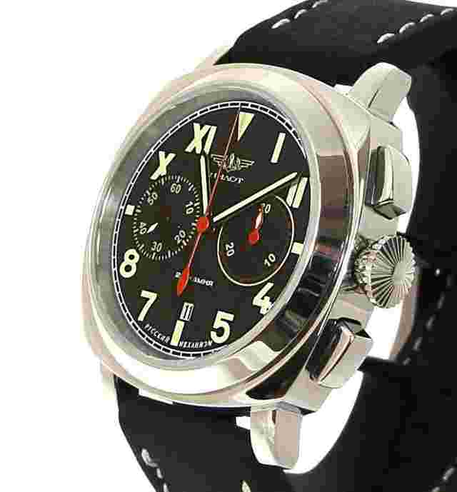 Poljot Pilot California 3133 Glasboden
