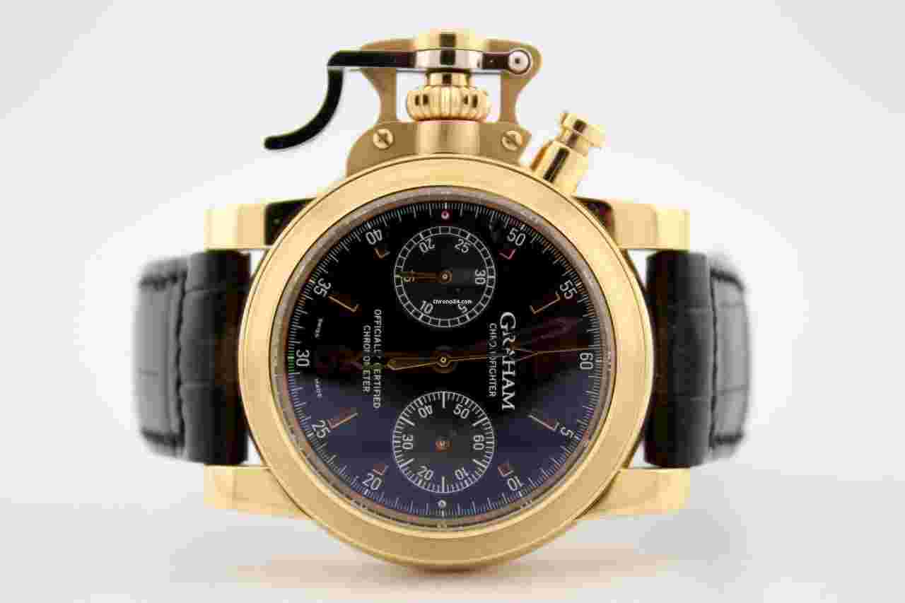Graham Chronofighter
                           
                                 18k Rose Gold 43mm Watch 2CFAR.B10A.C54B