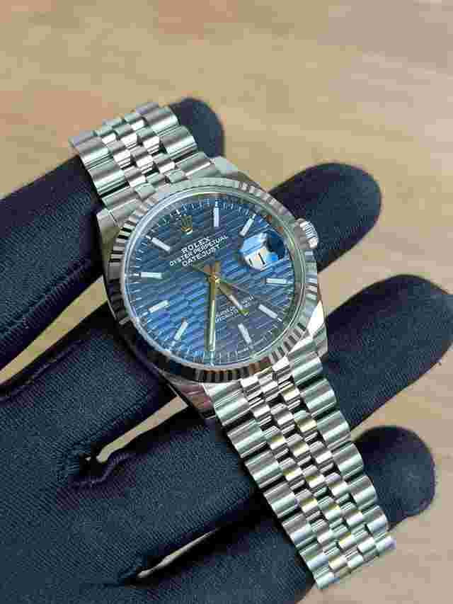 Rolex Datejust 36
                           
                                 Stainless Jubilee Blue Fluted Motif BNIB 2024