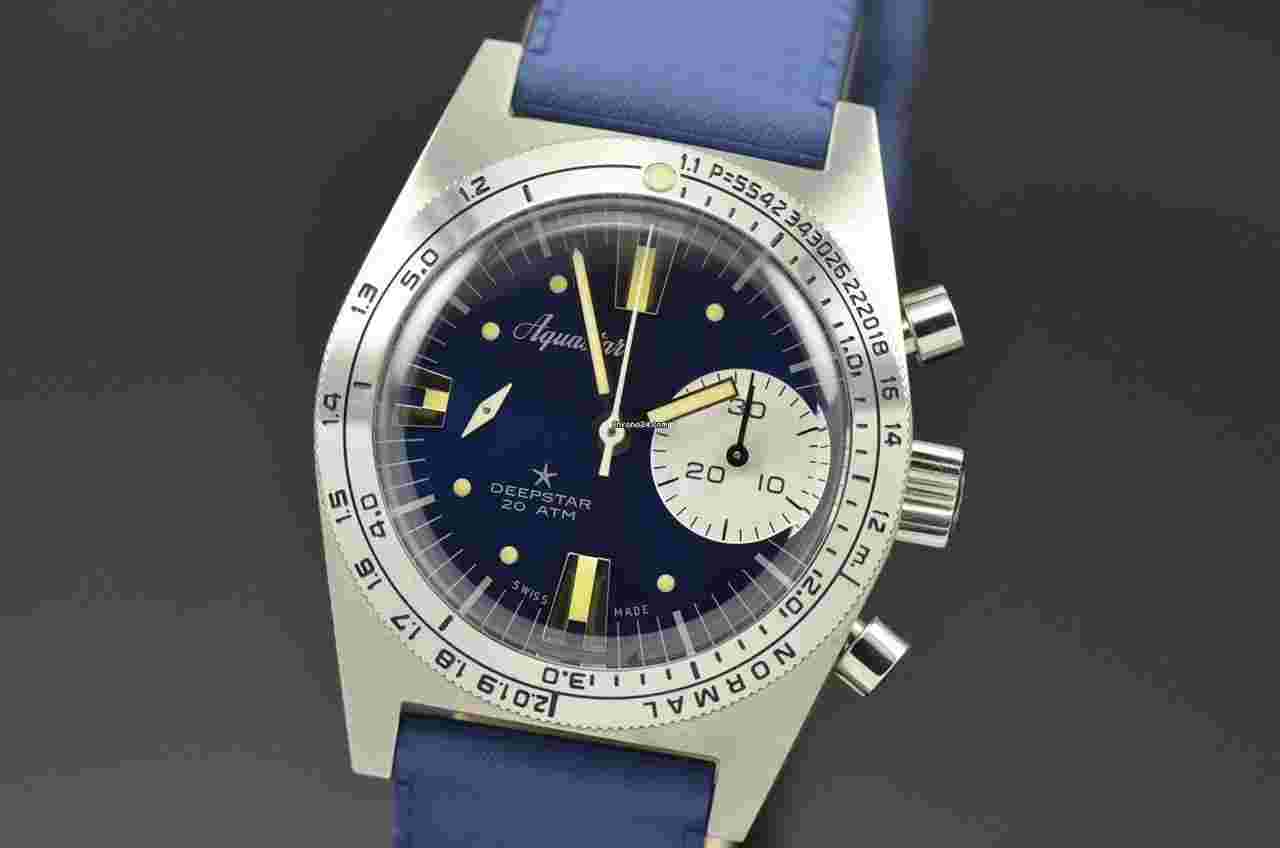 Aquastar
2022 Deepstar Re-Edition Chronograph Steel 39MM Blue Ray Dial 3217351T1