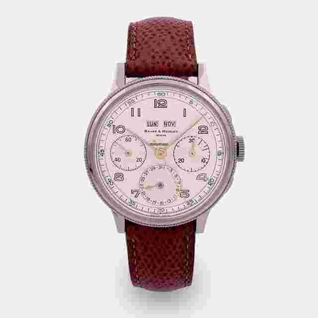 Baume & Mercier
                           
                                 Super Jumbo Chronograph | Bezel Control Full Calendar | Ref 1915 | 1960s