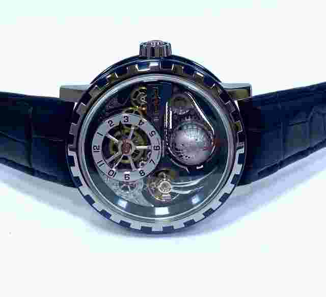 Dewitt Academia
                           
                                 NEW Academia 46mm Blue Titanium Hour Planet Academia