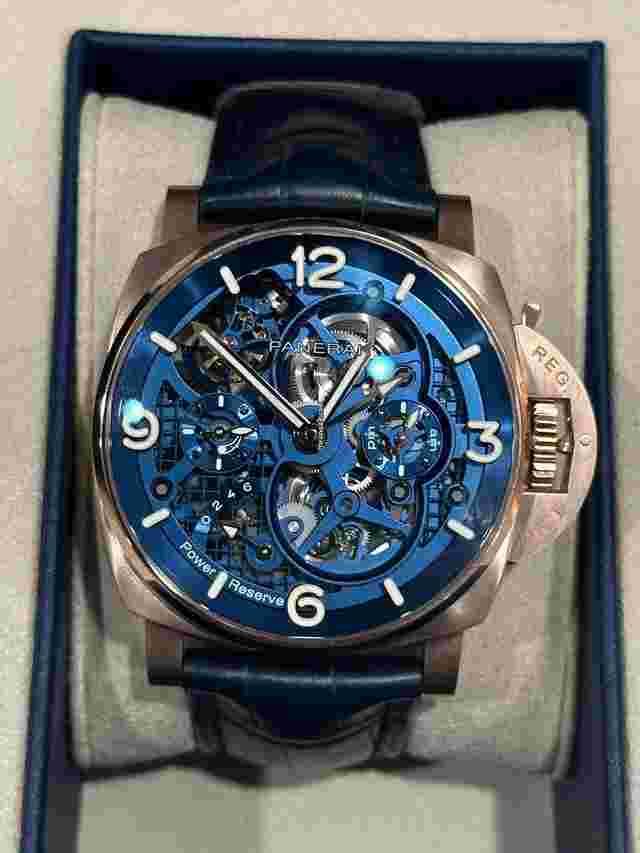Panerai Luminor Submersible
                           
                                 Tourbillon GMT Skeleton 47mm Goldtech New 2024 Pam1060
