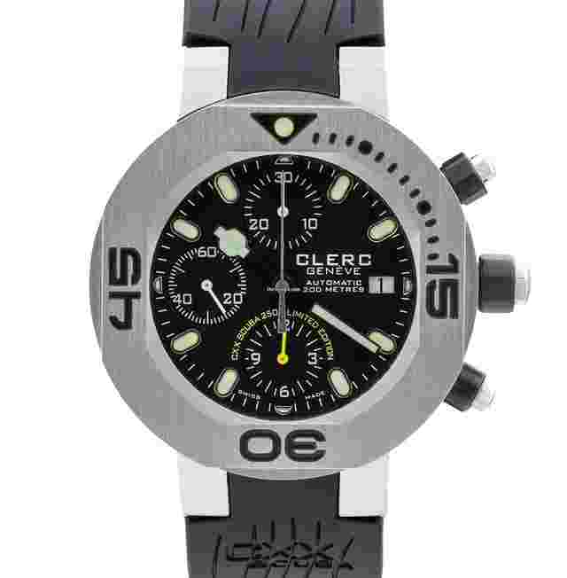 Men's Clerc CXX Scuba 250 Limited Edition CXXLE250 Stainless 42mm Watch MINT