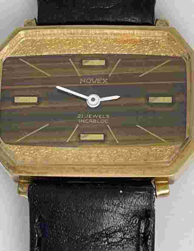 Novex Ladies Tiger Eye Dial Gold Capped Vintage Swiss Made