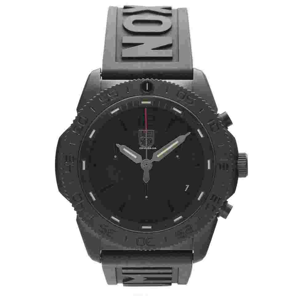 Luminox
                           
                                 Pacific Diver 3141.BO Chrono 44 mm Black PVD Rubber Quartz Men's Watch