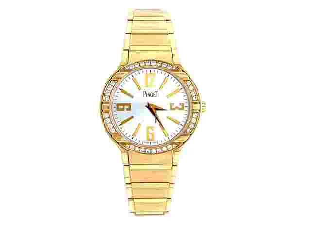 Piaget Polo
                           
                                 32mm in 18k Yellow Gold With Diamond Bezel