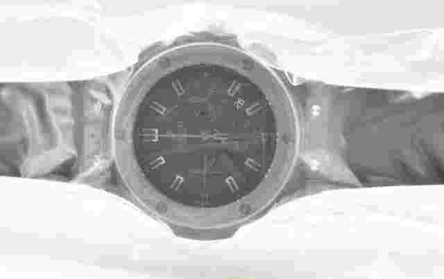 Hublot Big Bang 44 mm Ice Bang Chronograph with Tungsten Bezel on Black Rubber with Black Dial - Factory Sealed