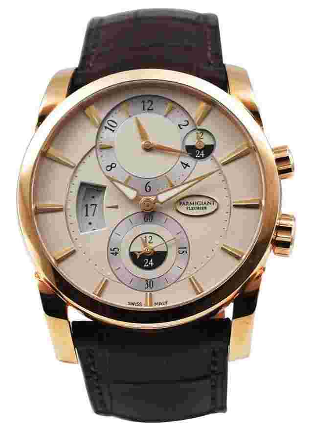 Parmigiani Fleurier Tonda
                           
                                 Kalpa Tonda 42mm Hemispheres in Rose Gold on Alligator Leather Strap with Cream Dial