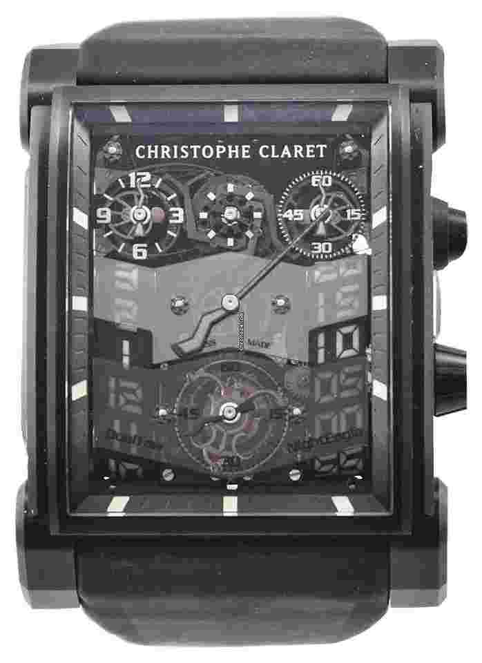 Christophe Claret
                           
                                 DualTow Night Eagle in Titanium with Black PVD - Piece Unique on Black Rubber Strap with Skeleton Dial - Limited to 68pcs