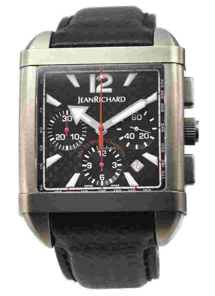 JeanRichard Paramount
MV 75 World Champion for Augusta in Titanium with Black Carbon on Black Leather Strap with Black Dial